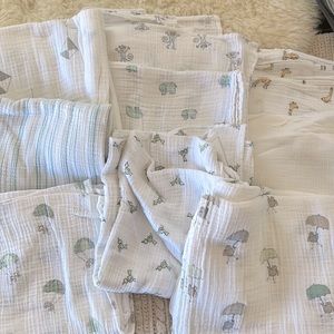 Aden and Anias cotton muslin swaddle blanket bundle